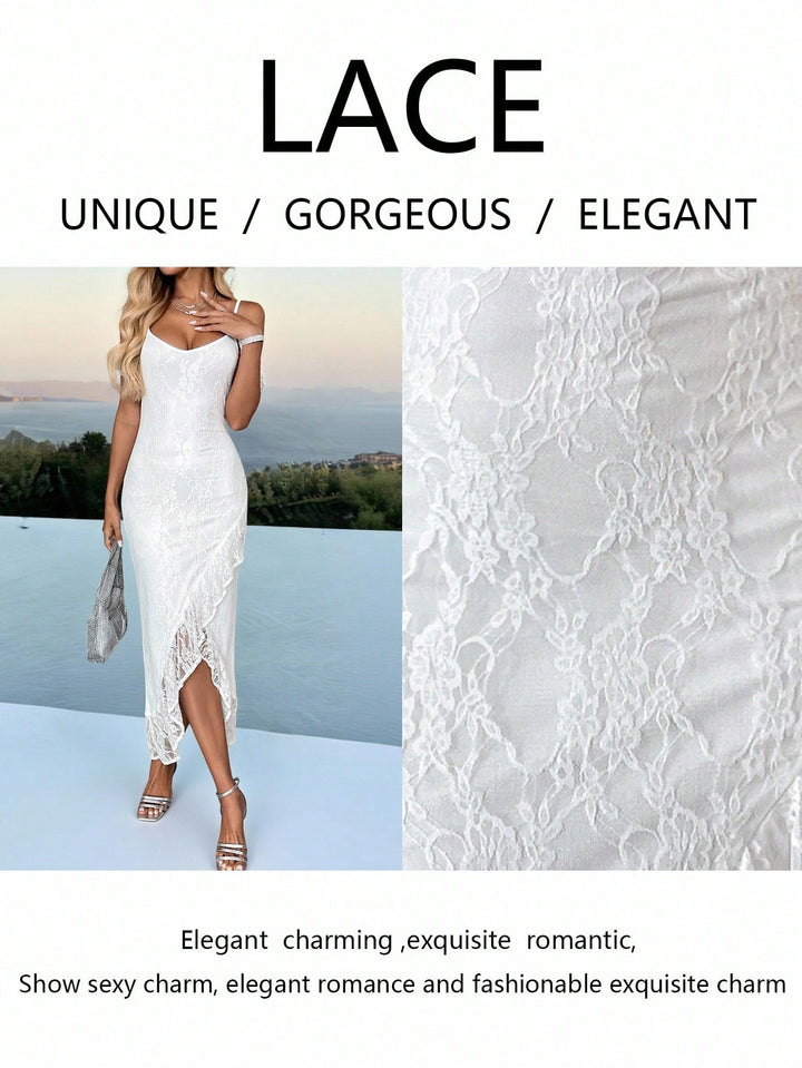 Rochie maxi SHEIN, alb