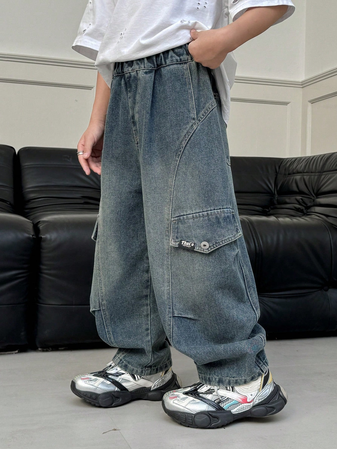 Jeans SHEIN, albastru