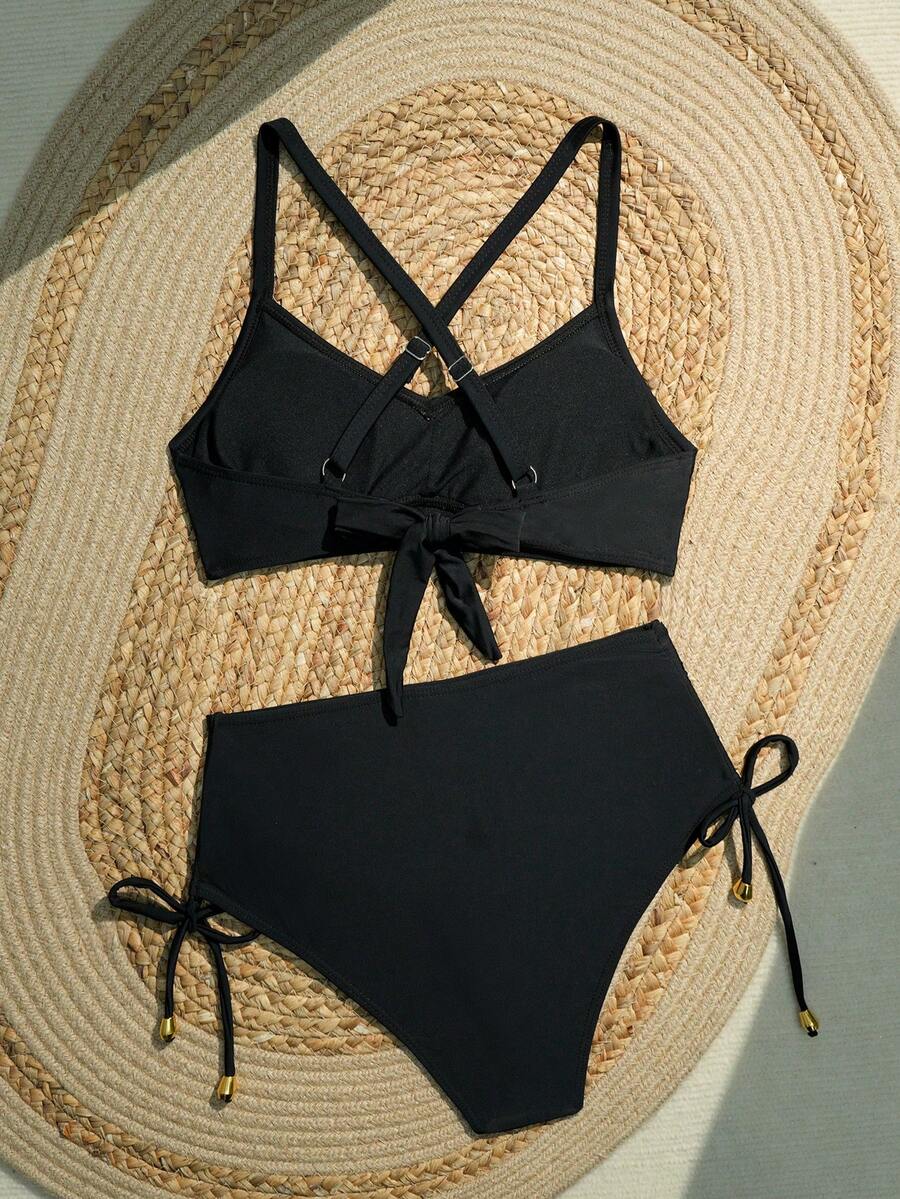 Sutien de baie SHEIN, negru