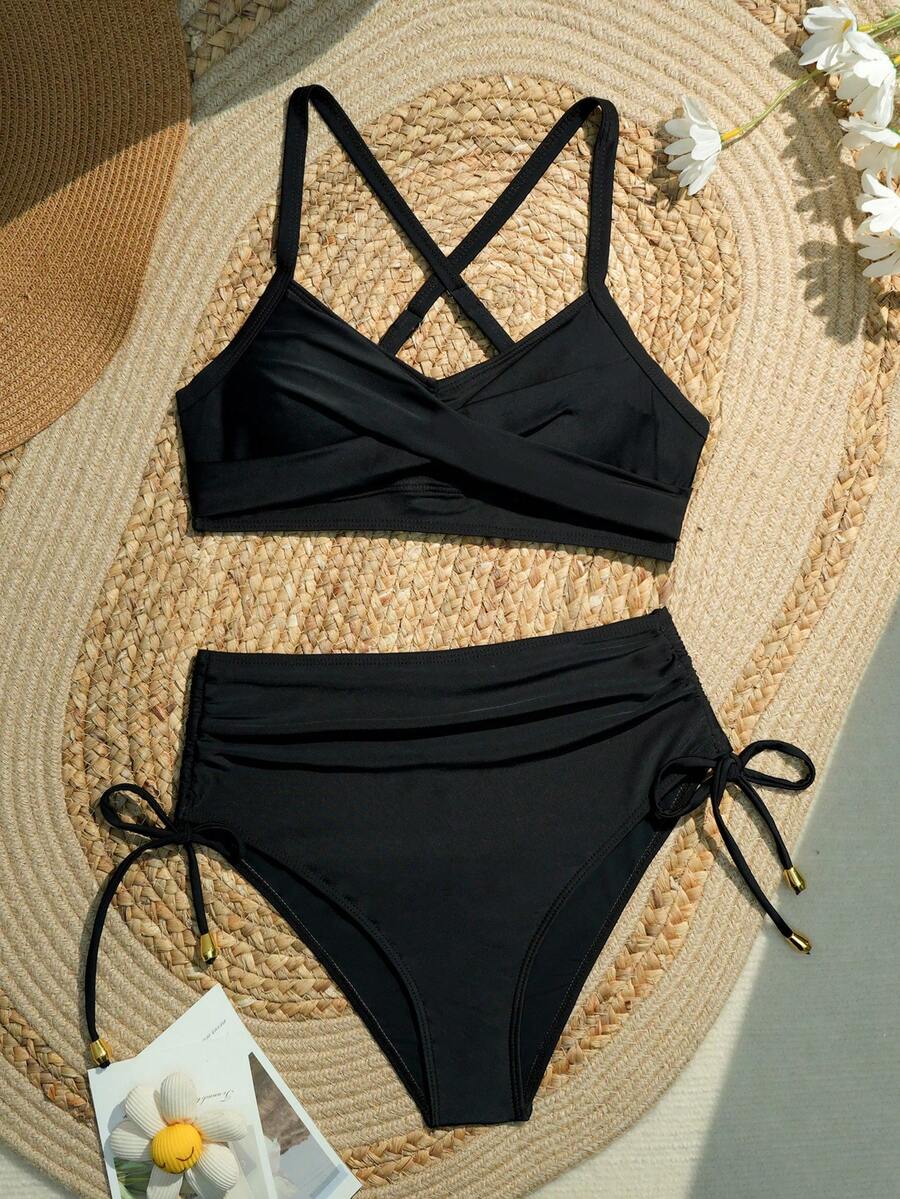 Sutien de baie SHEIN, negru