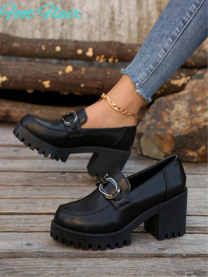 Pantofi cu toc SHEIN, negru