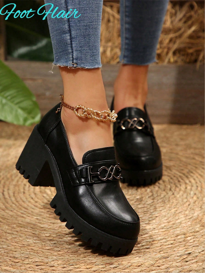 Pantofi cu toc SHEIN, negru