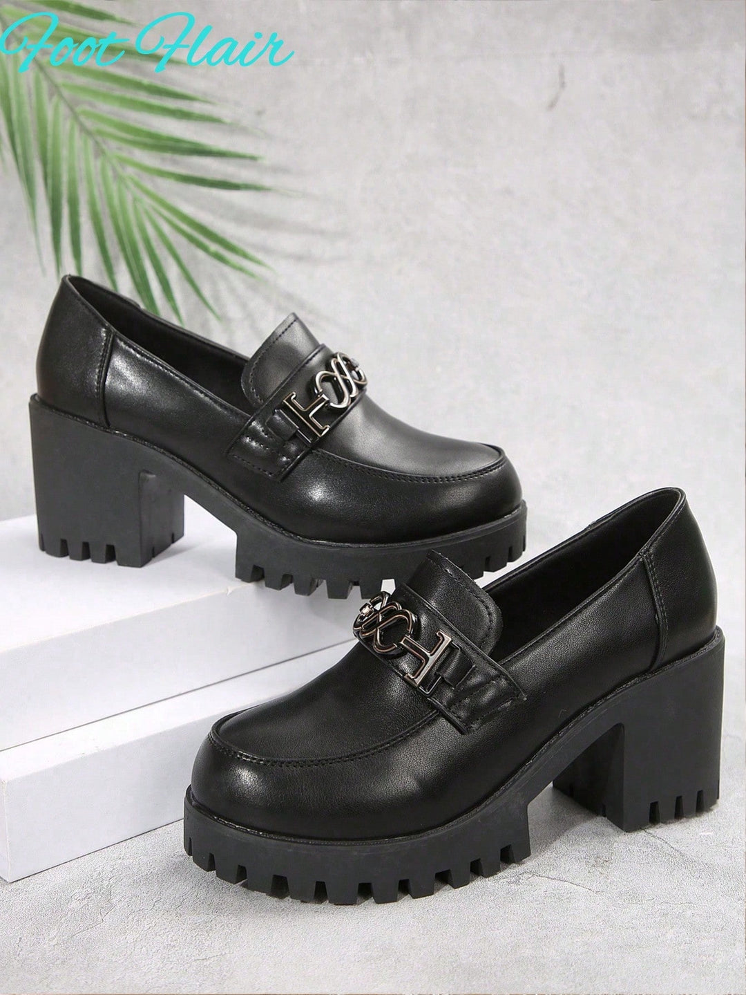 Pantofi cu toc SHEIN, negru
