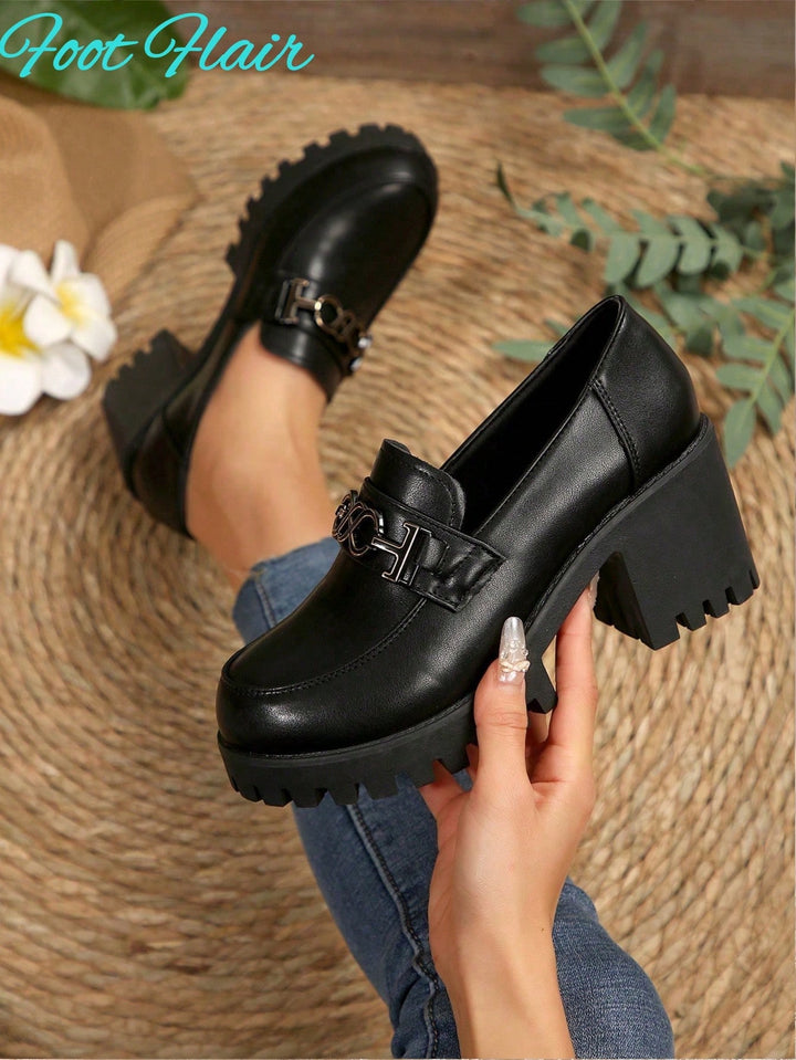 Pantofi cu toc SHEIN, negru