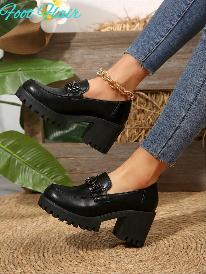Pantofi cu toc SHEIN, negru