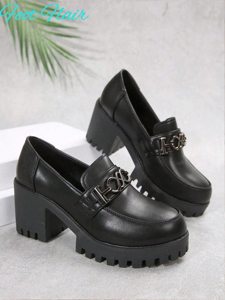 Pantofi cu toc SHEIN, negru