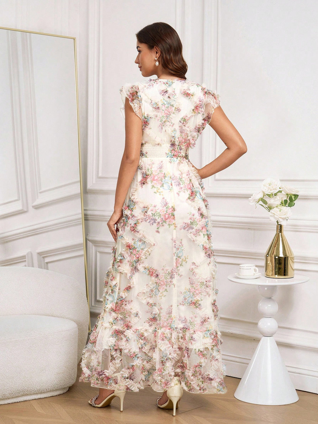 Rochie maxi SHEIN, mix culori