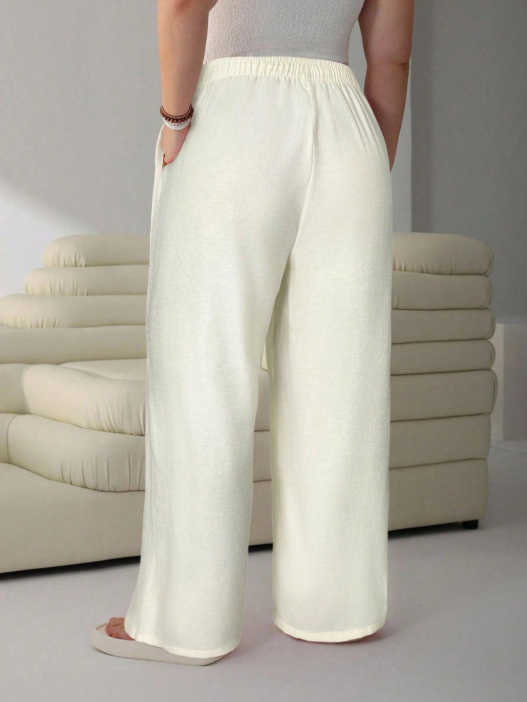 Pantaloni SHEIN, galben