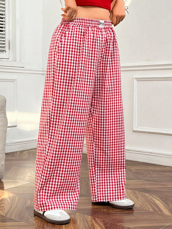 Pantaloni SHEIN, roșu