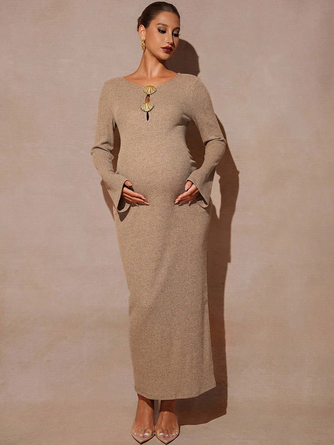 Rochie SHEIN, kaki