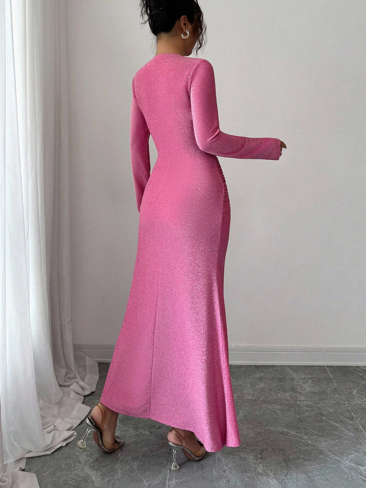 SHEIN Maxi ruha, rózsaszín