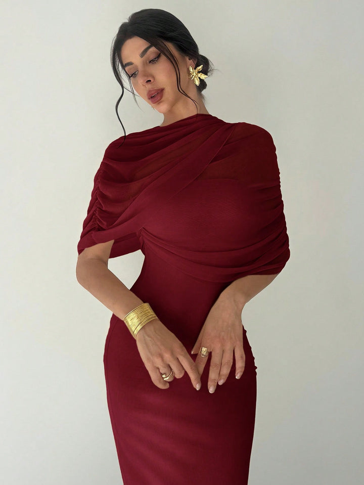 Rochie maxi SHEIN, vișiniu