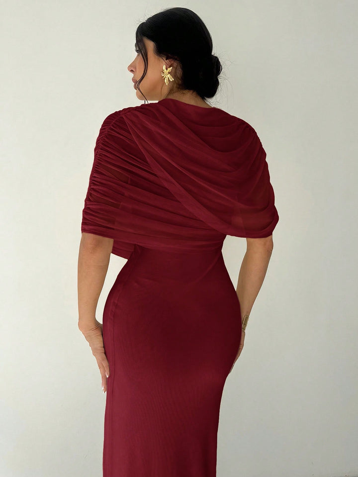 Rochie maxi SHEIN, vișiniu