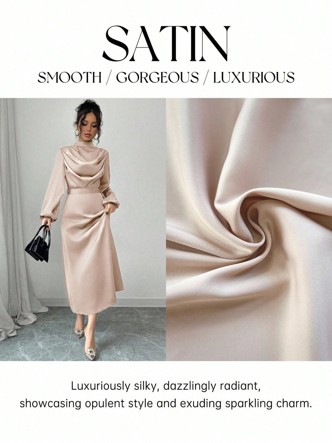 Rochie maxi SHEIN, kaki