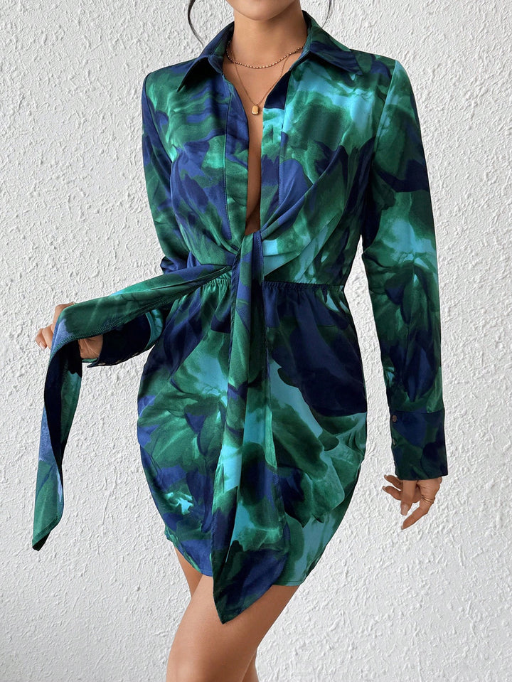 Rochie scurtă SHEIN, verde