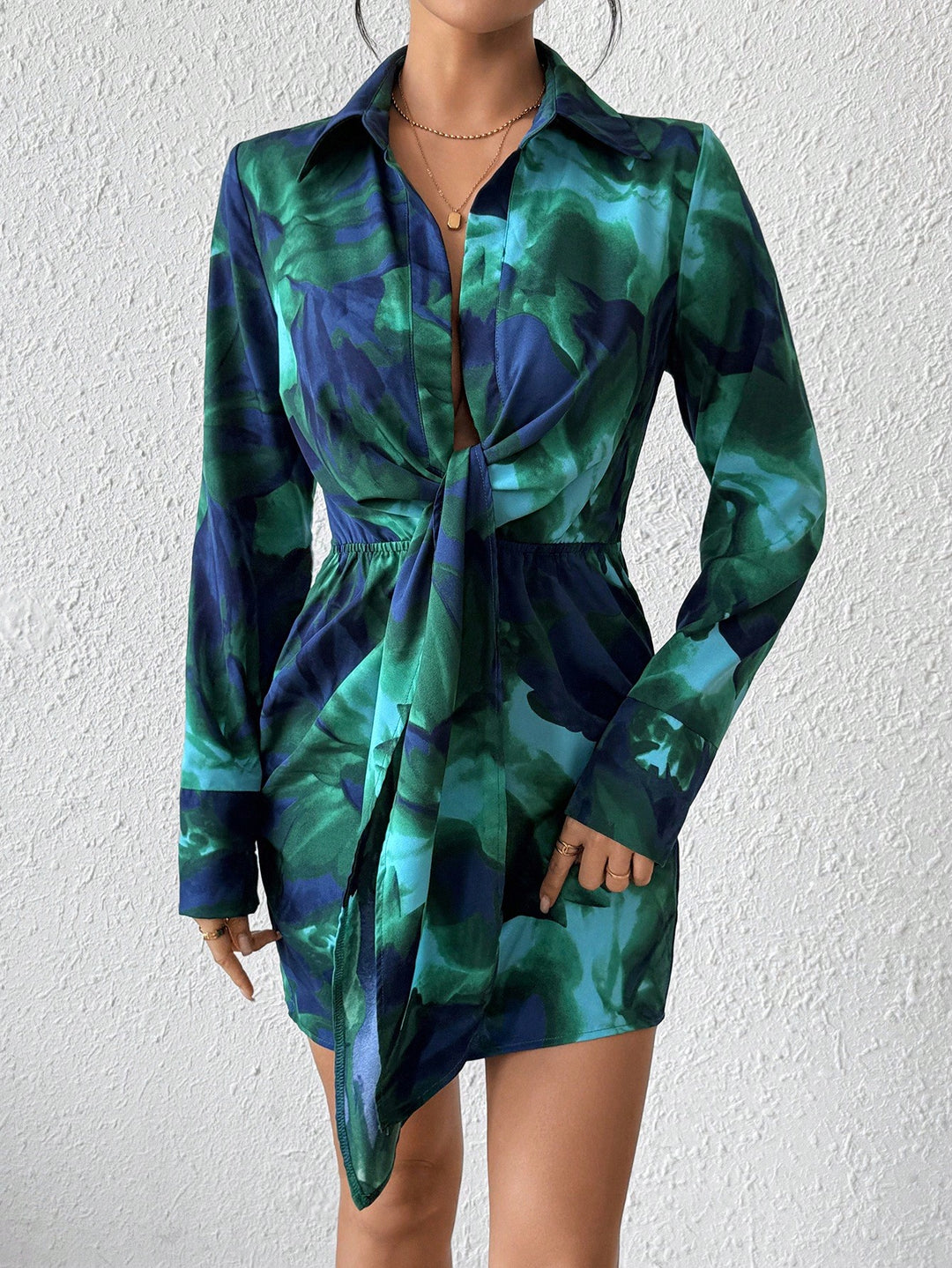 Rochie scurtă SHEIN, verde