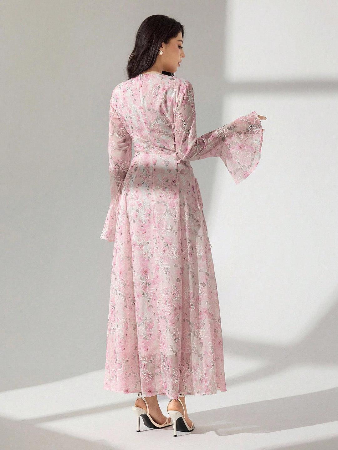 SHEIN rózsaszín maxi ruha