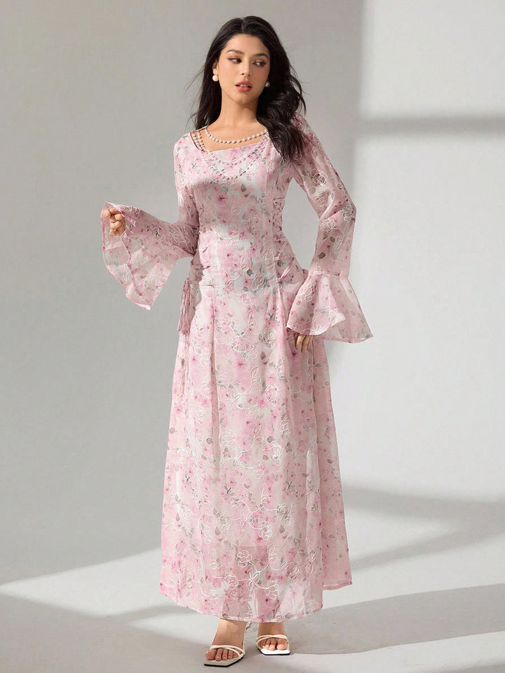 SHEIN rózsaszín maxi ruha