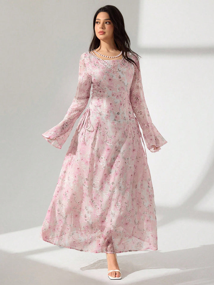 SHEIN rózsaszín maxi ruha