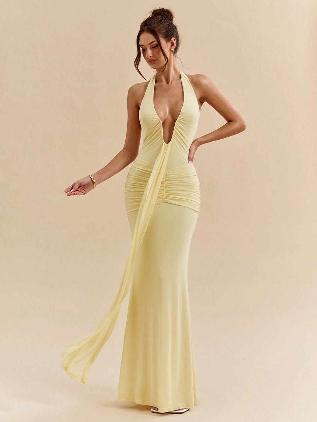 Rochie maxi SHEIN, galben