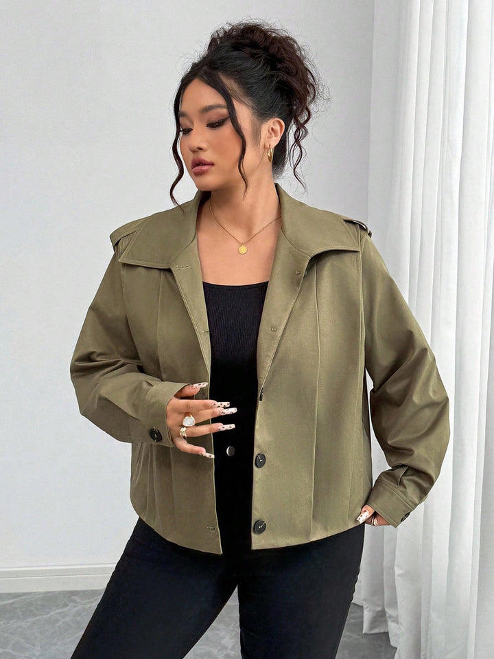 SHEIN kabát, khaki