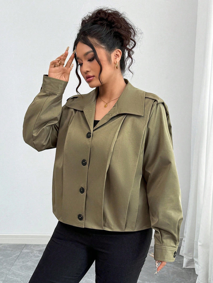 SHEIN kabát, khaki