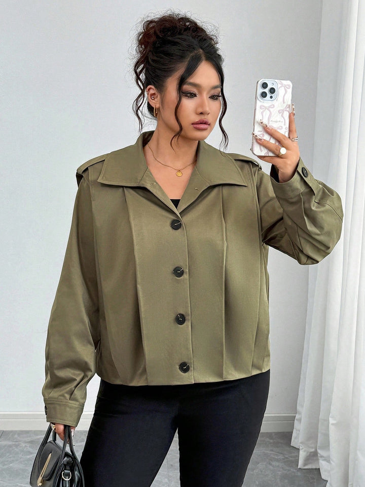 SHEIN kabát, khaki
