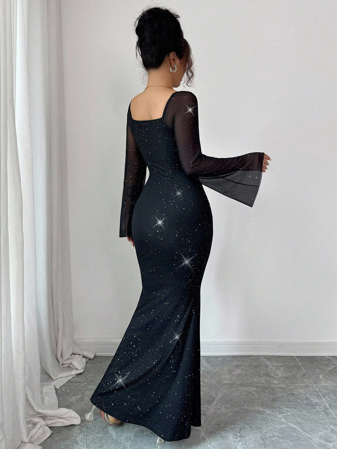 Rochie midi SHEIN, negru