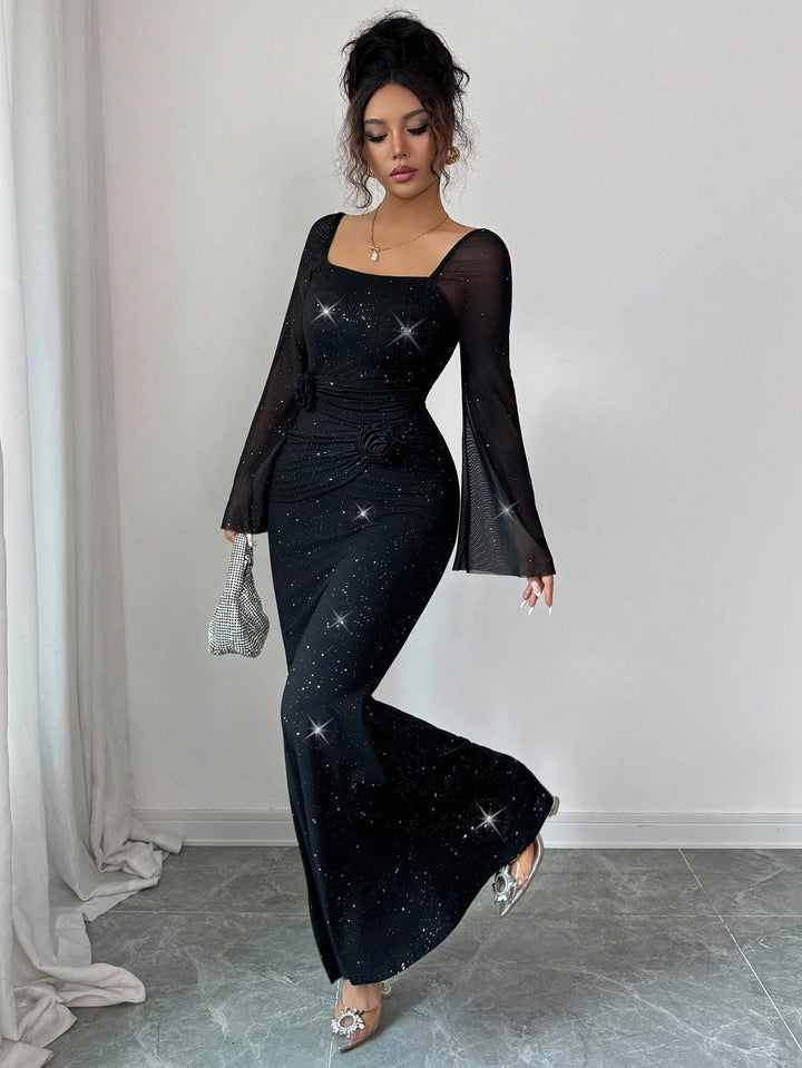 Rochie midi SHEIN, negru