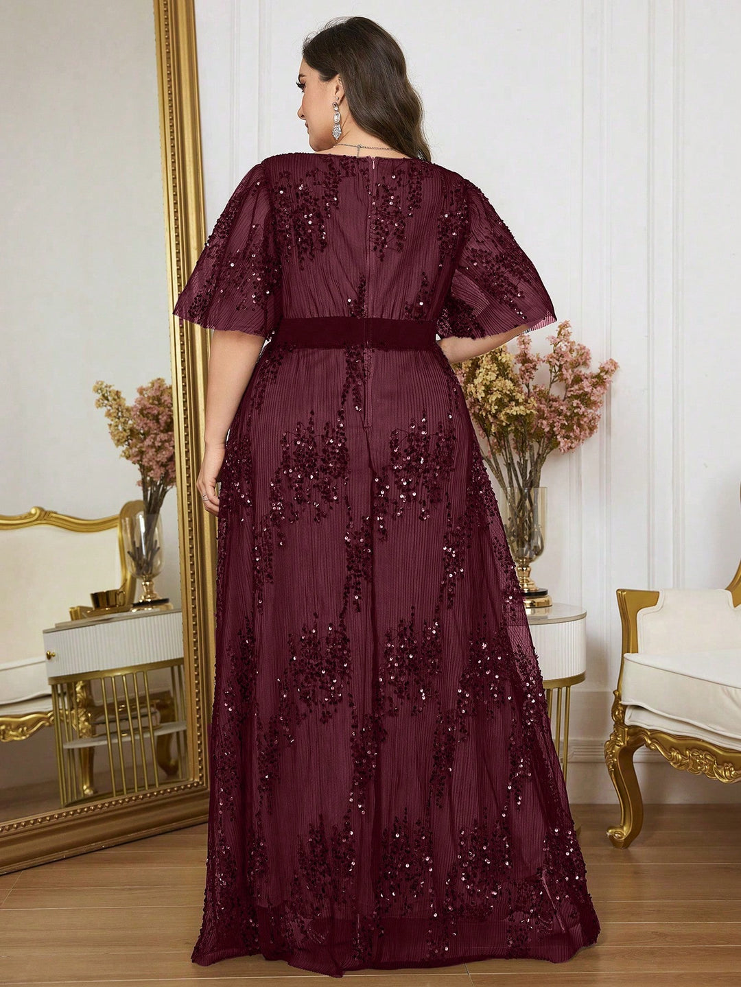 Rochie SHEIN, vișiniu