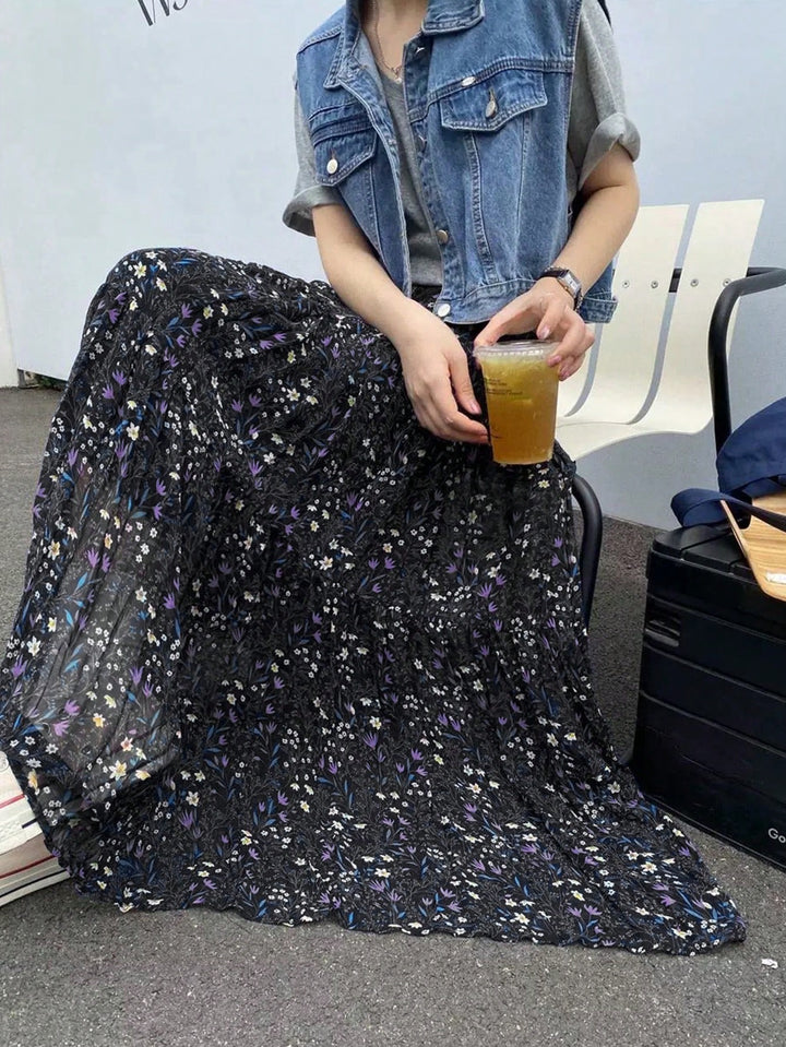 Fustă maxi SHEIN, mix culori