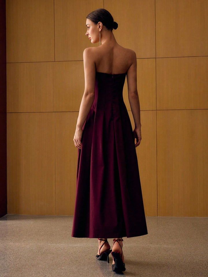 Rochie maxi SHEIN, vișiniu