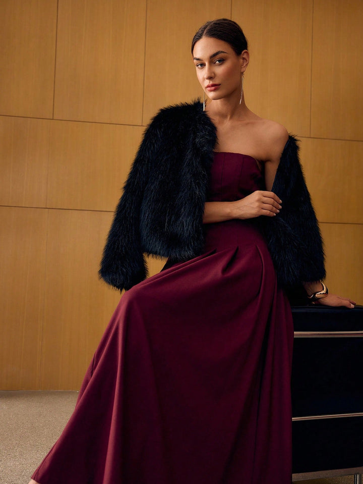 Rochie maxi SHEIN, vișiniu
