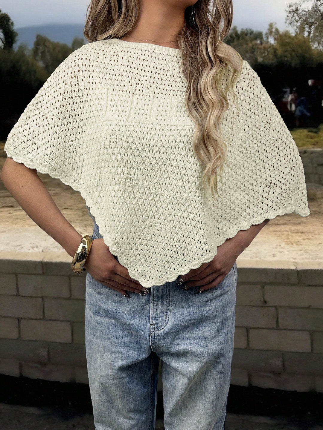 Pulover SHEIN, alb
