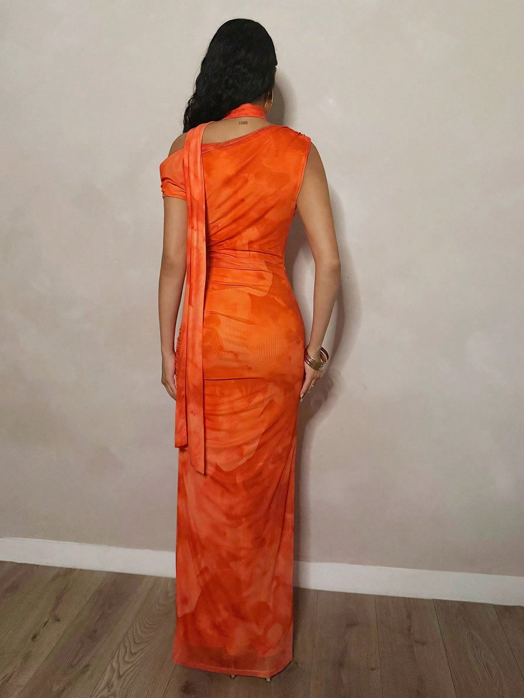 Rochie maxi SHEIN, portocaliu