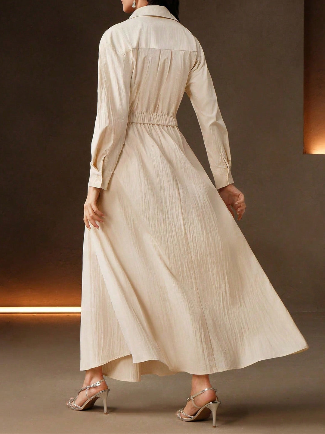 Anewsta by Shein maxi ruha, krém