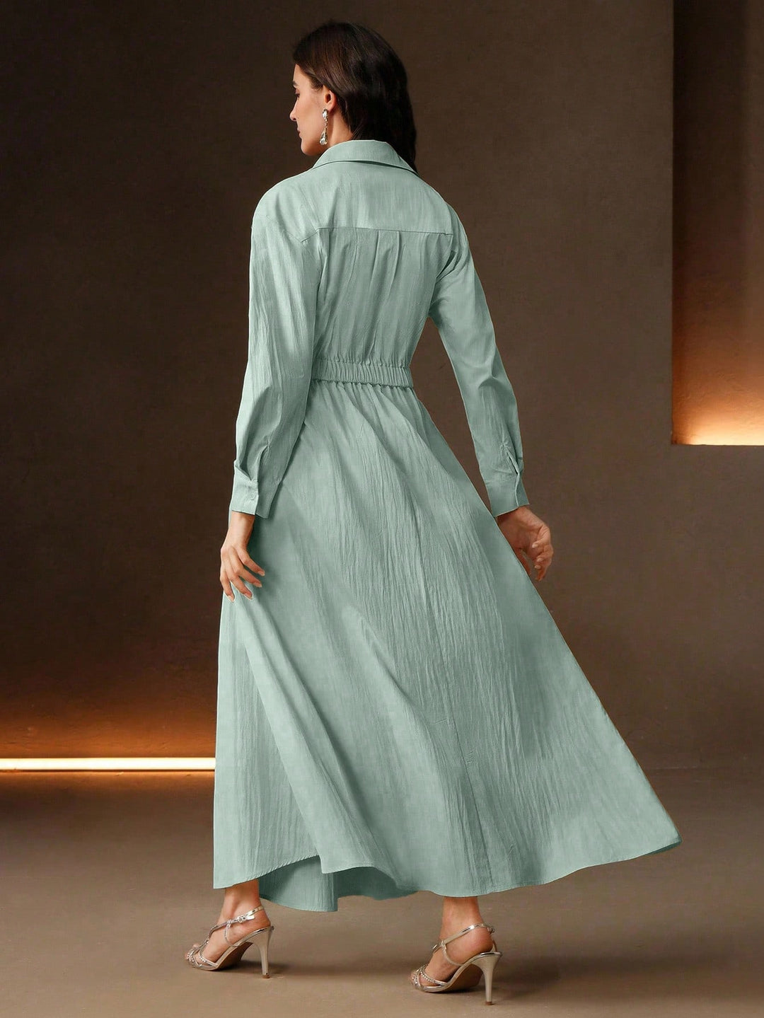 Rochie maxi SHEIN, verde