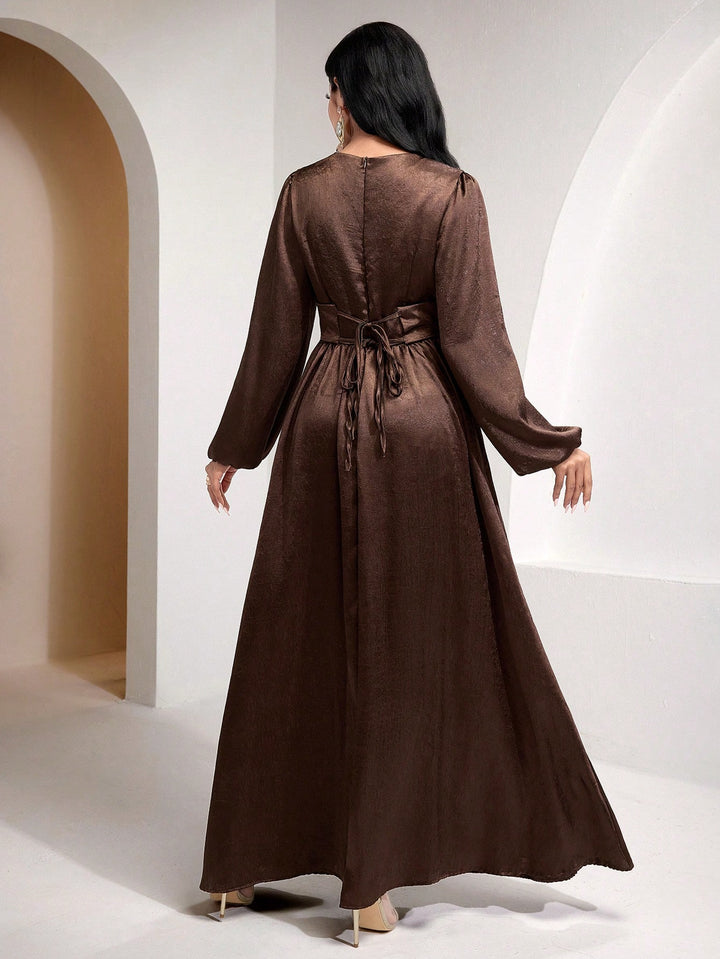 Rochie maxi SHEIN, maro