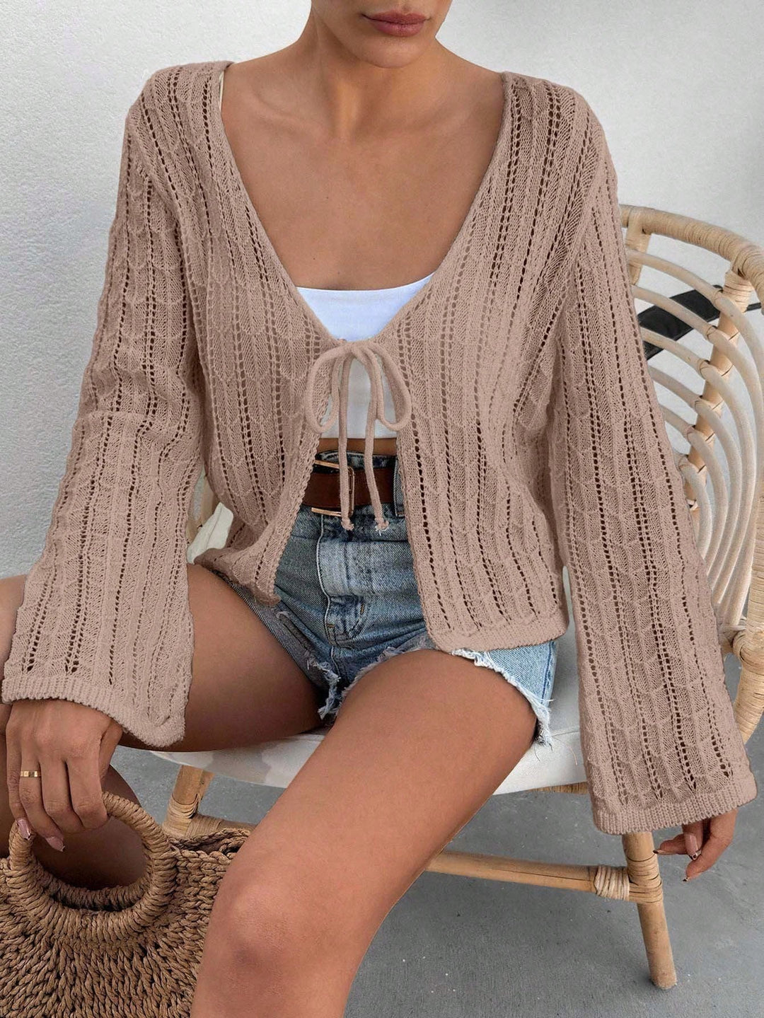 Cardigan SHEIN, bej