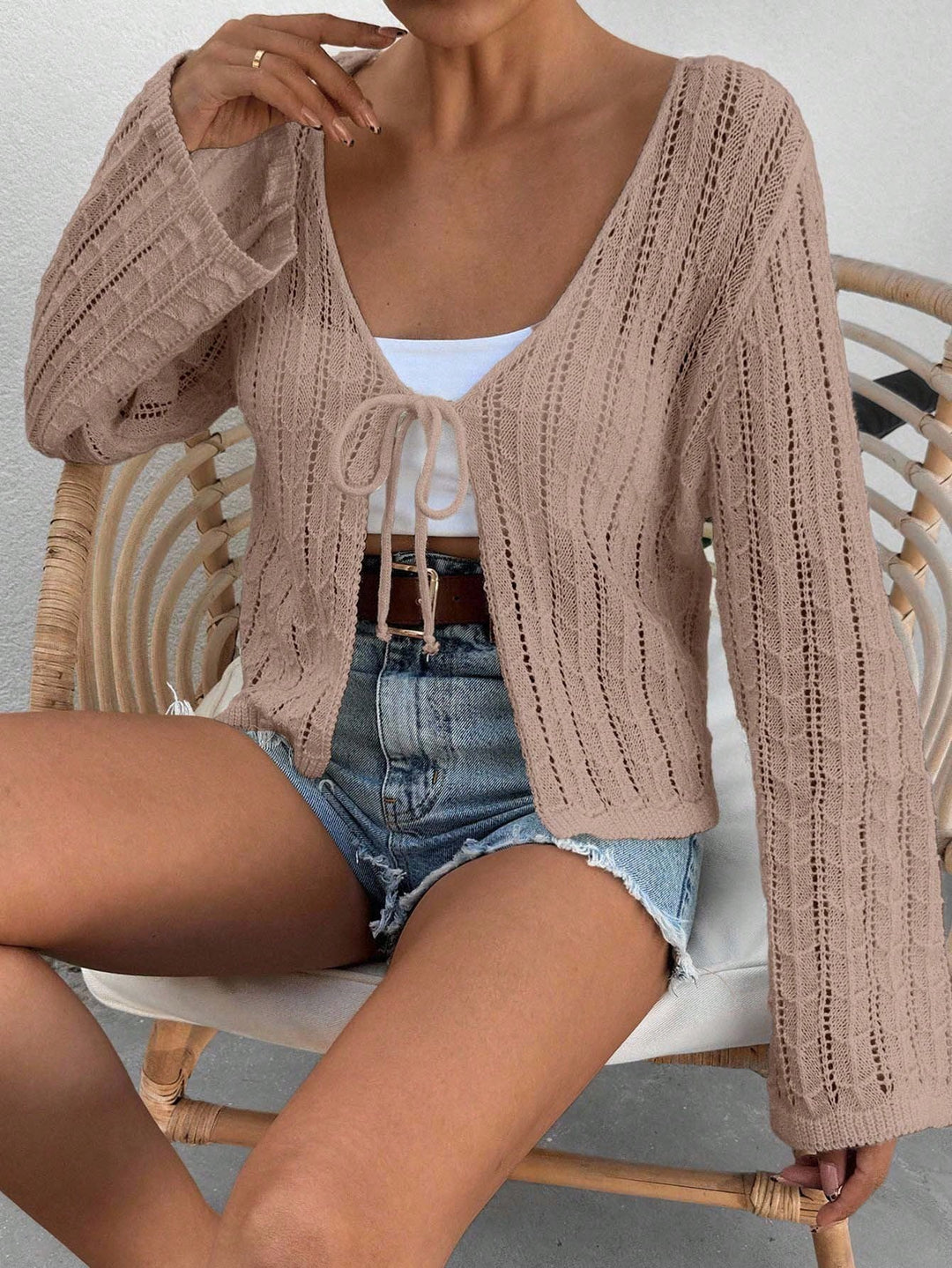 Cardigan SHEIN, bej