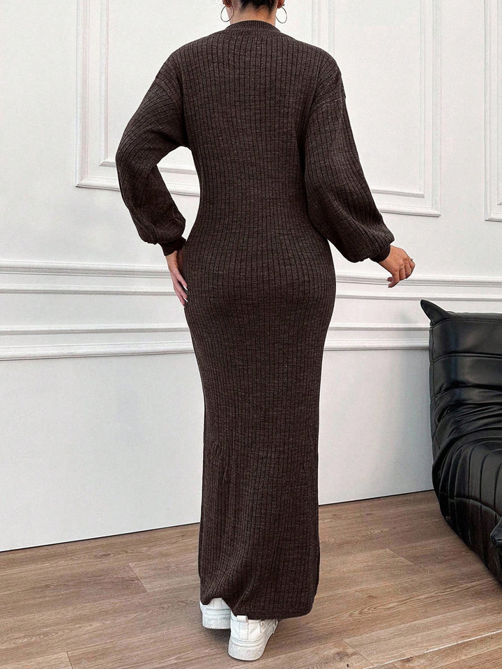 Rochie maxi SHEIN, maro