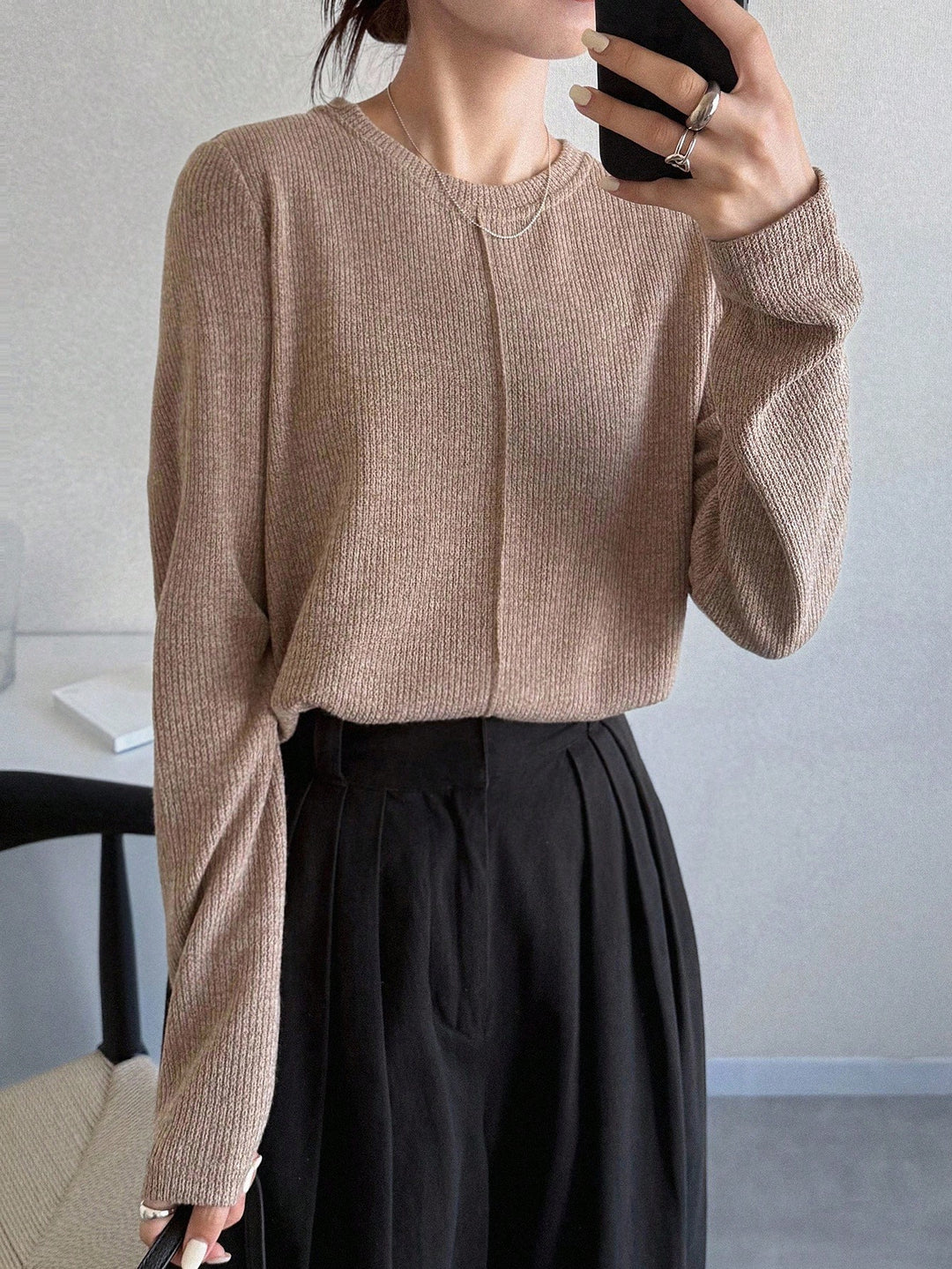 Tricou SHEIN, kaki