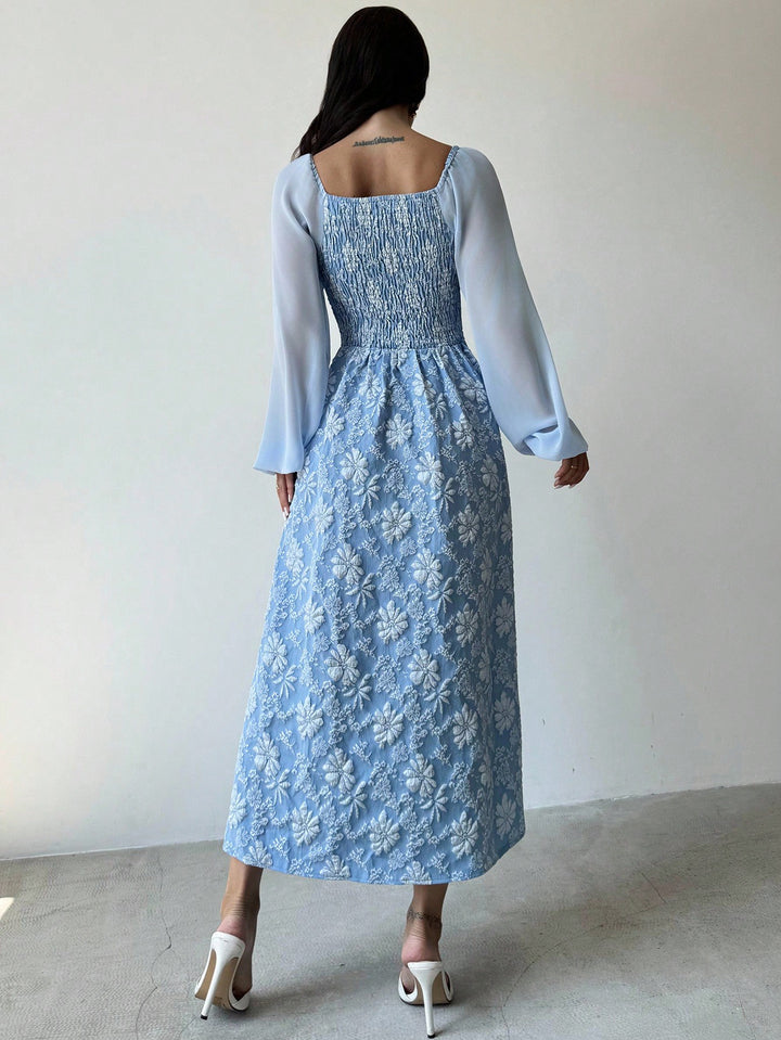 SHEIN kék midi ruha