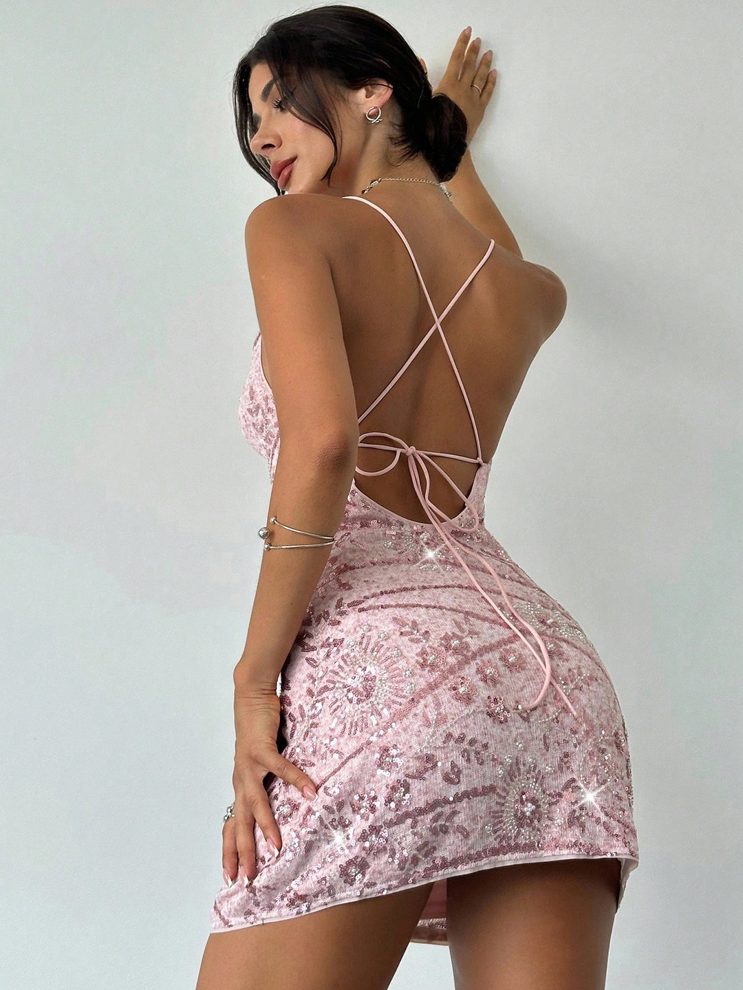 Rochie mini SHEIN, roz