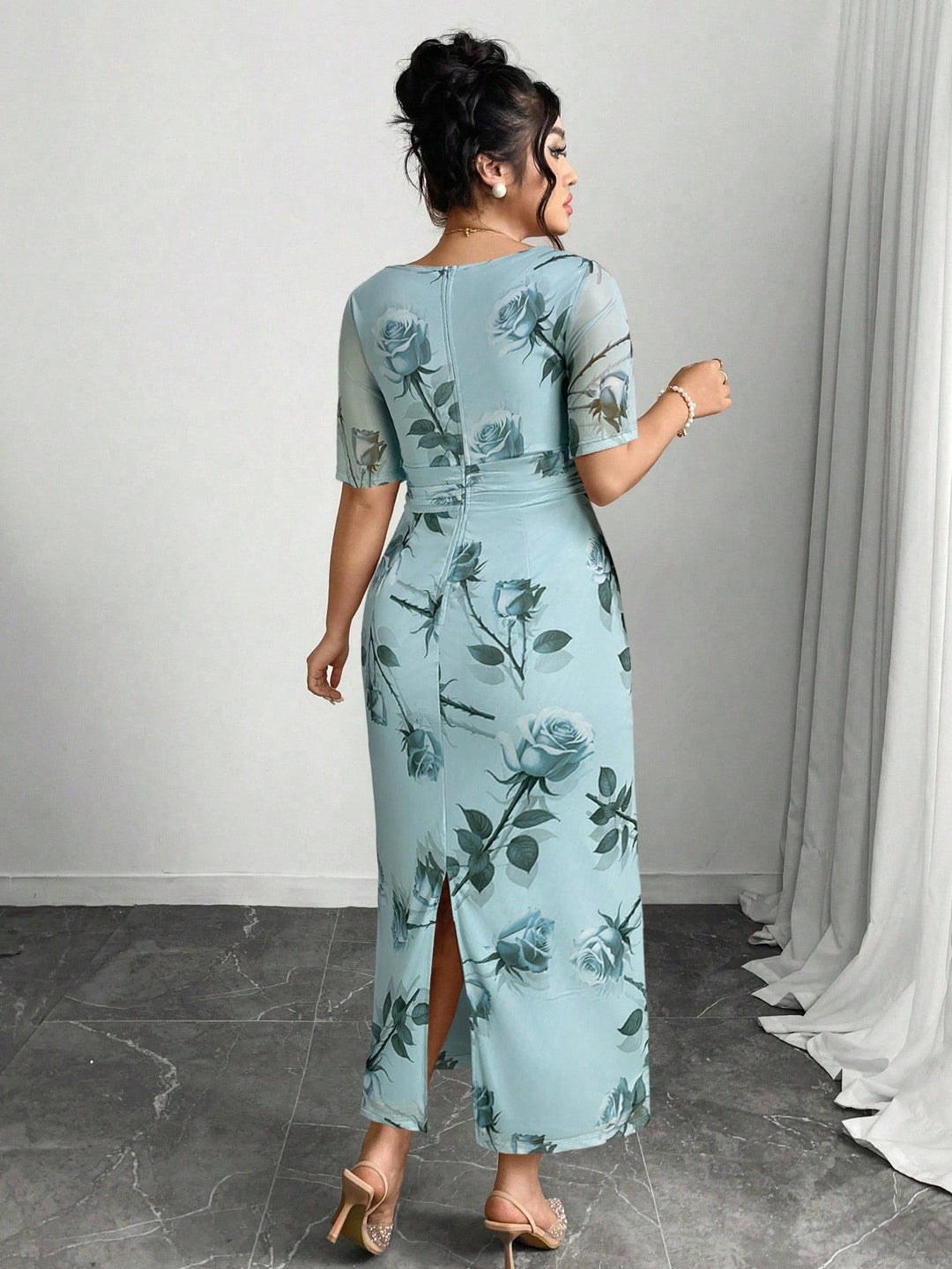 Rochie maxi SHEIN, albastru