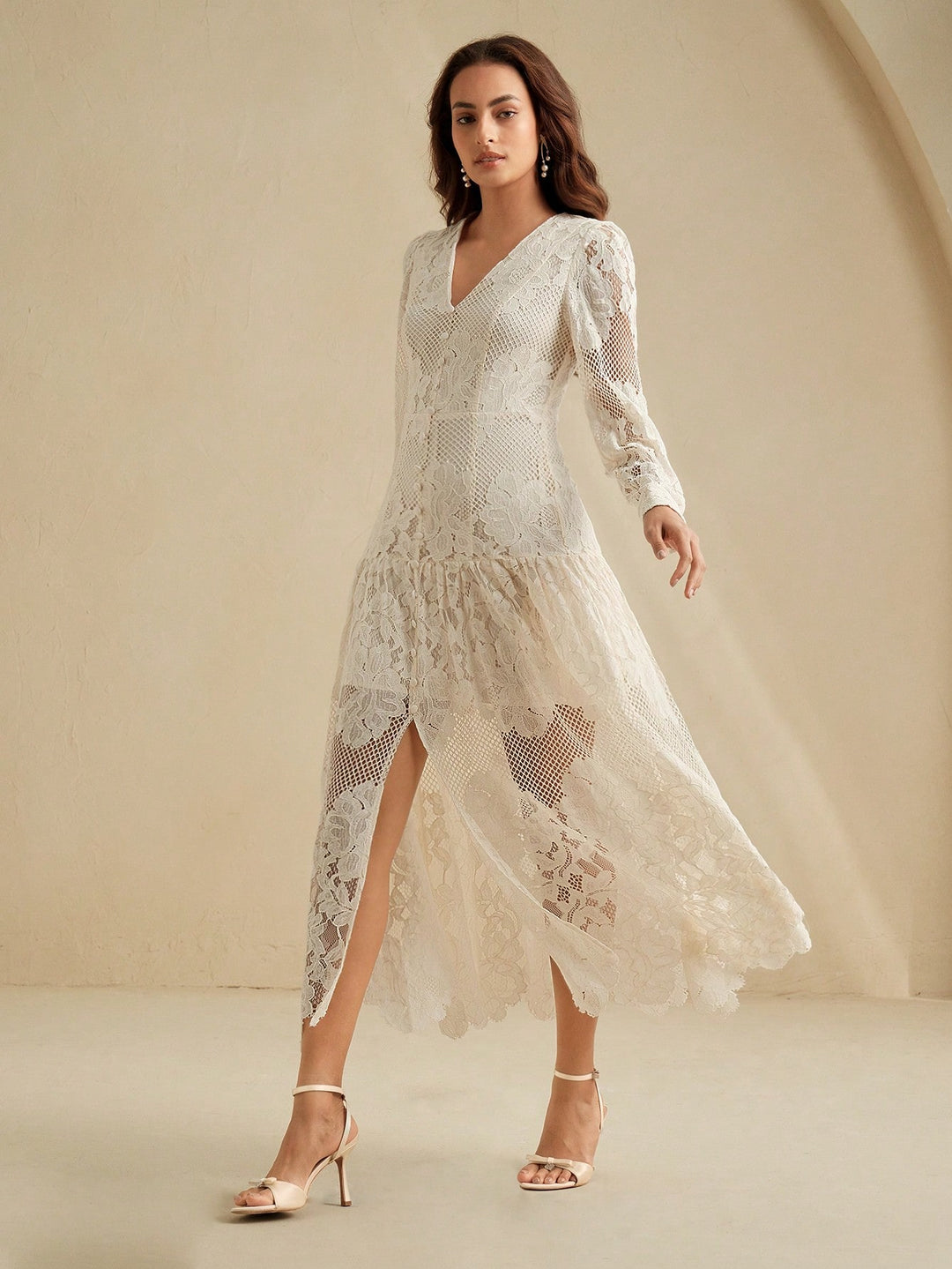 Rochie maxi SHEIN, portocaliu