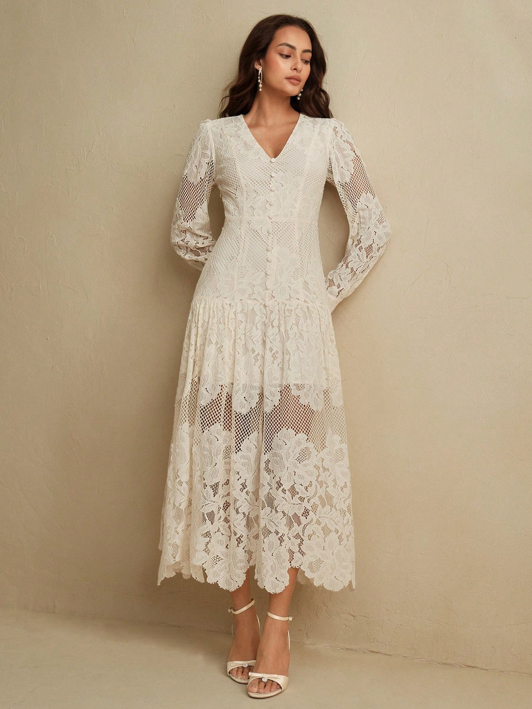 Rochie maxi SHEIN, portocaliu