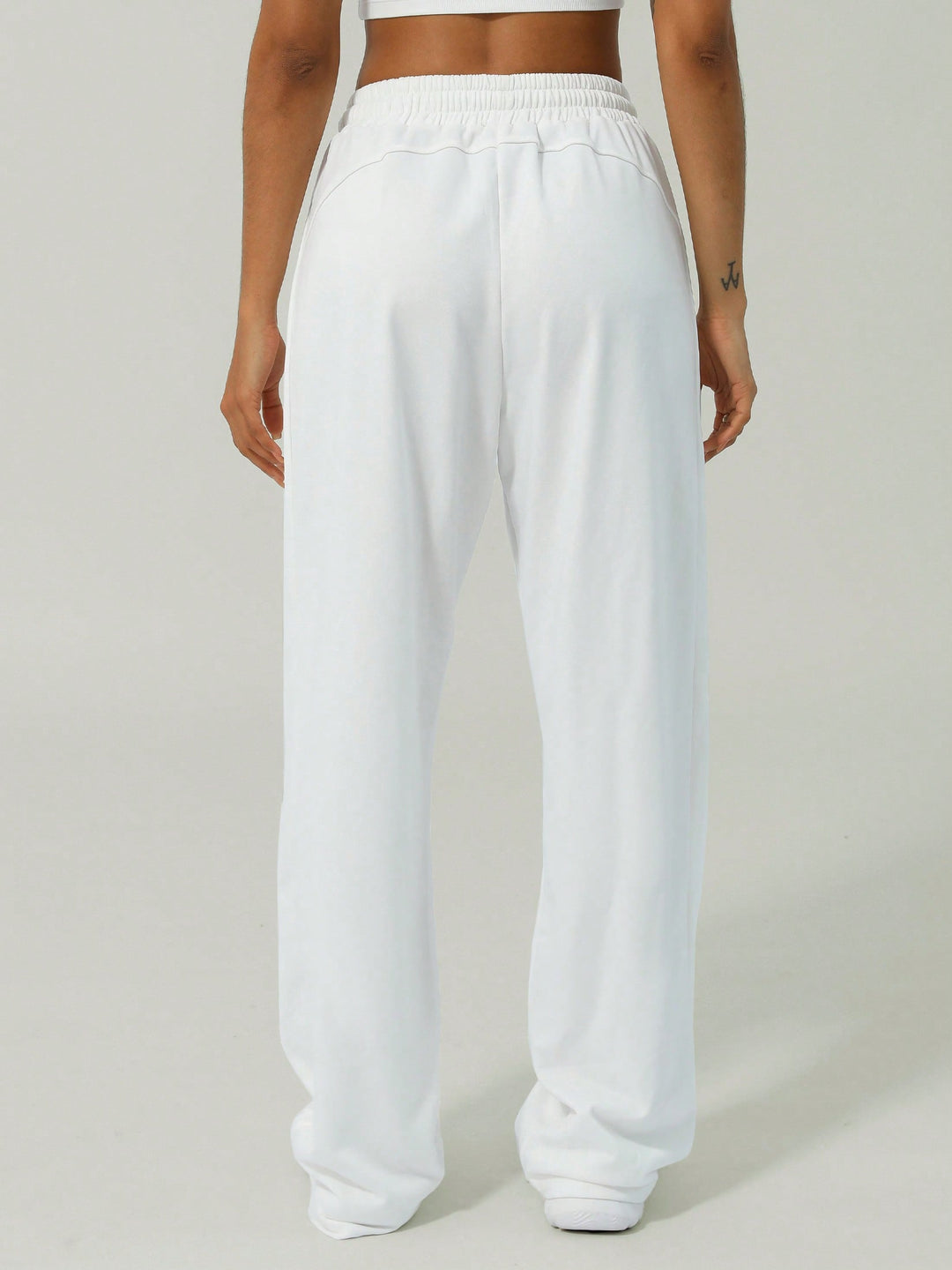 Pantaloni SHEIN, alb