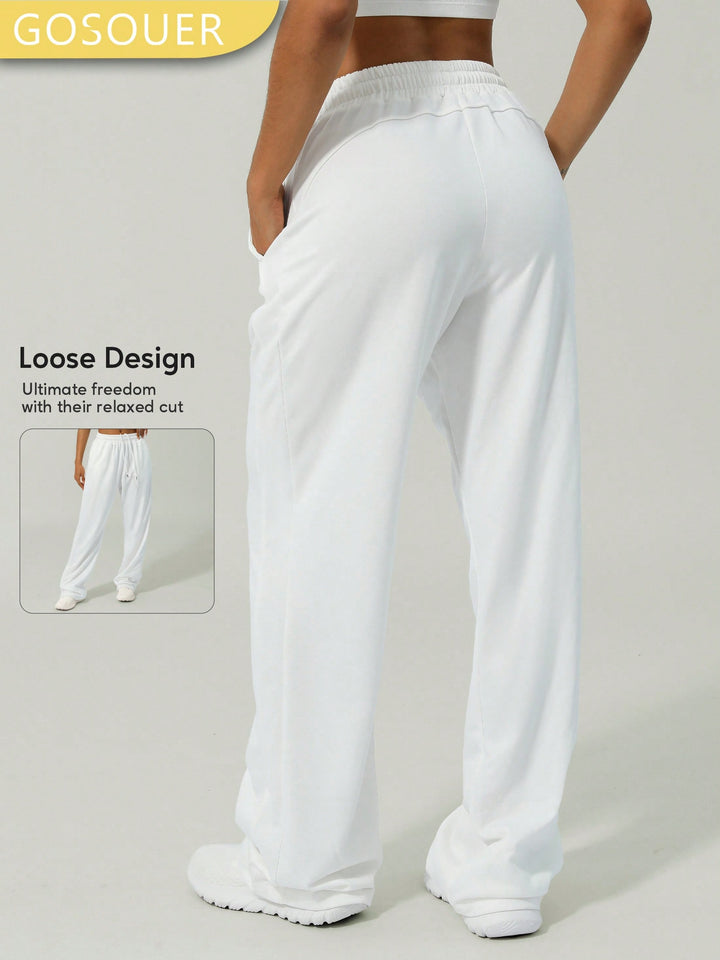 Pantaloni SHEIN, alb