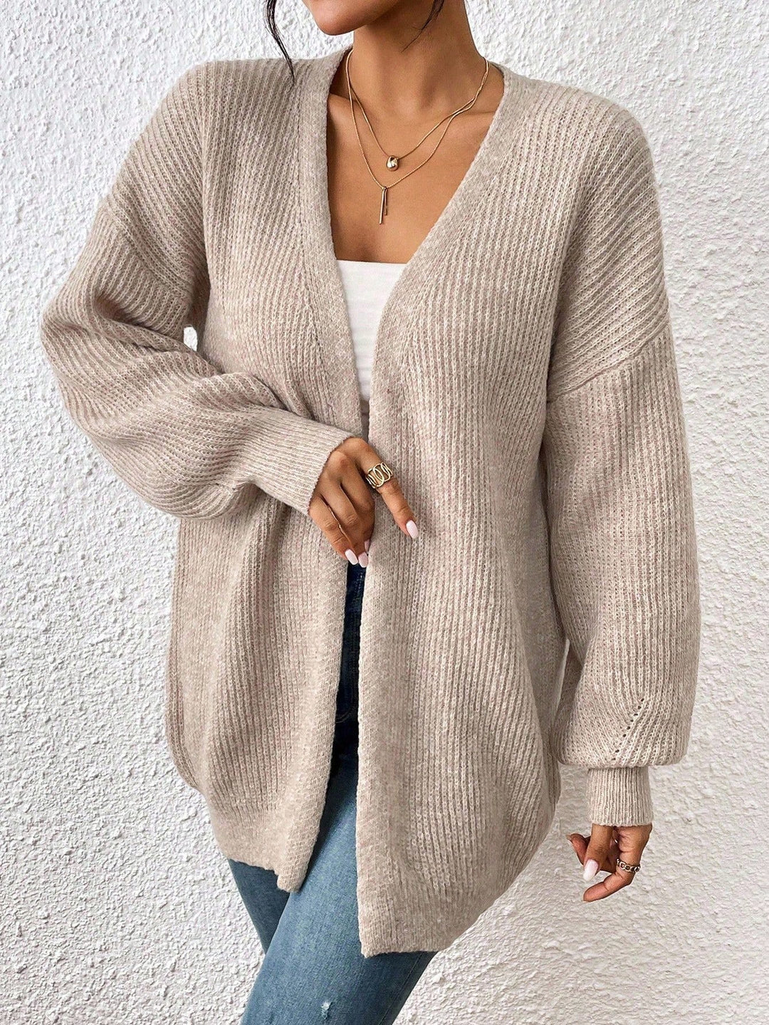 Cardigan SHEIN, maro